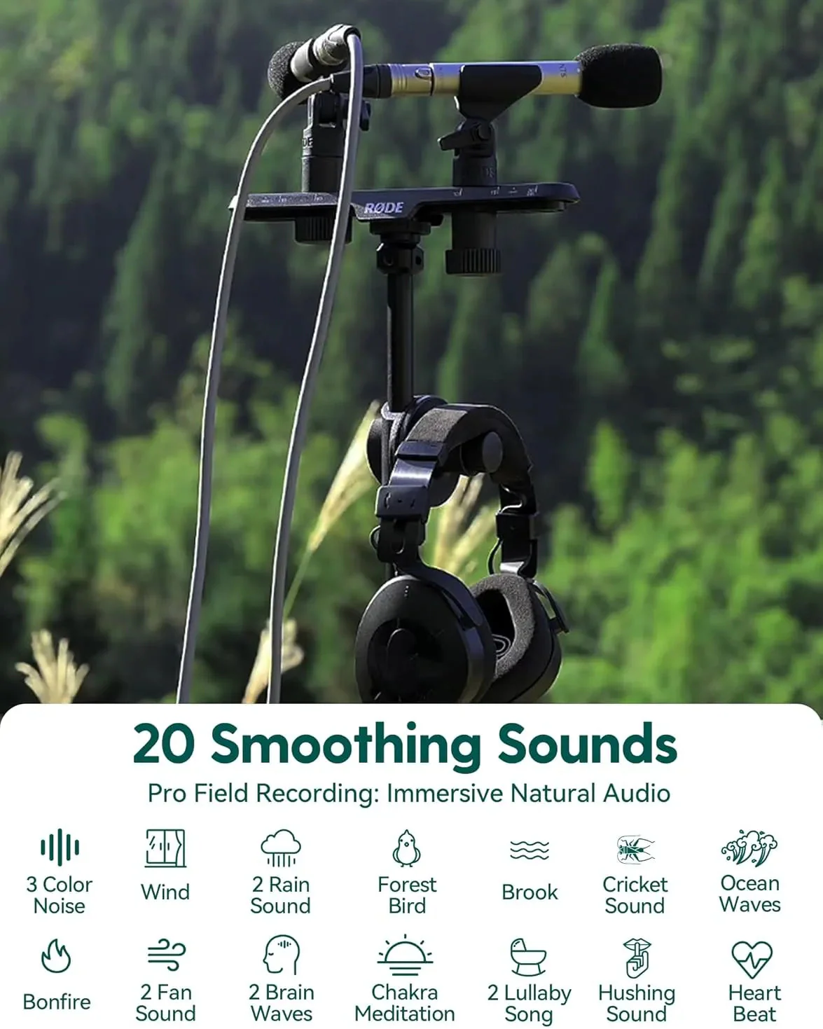 Babelio Pocket Glow White Noise Sound Machine LED Night Light & Relaxing Audio - Image 3