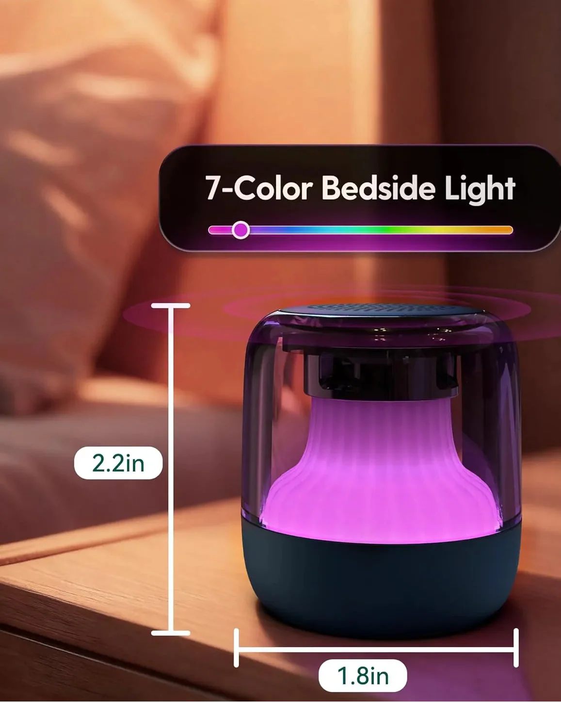 Babelio Pocket Glow White Noise Sound Machine LED Night Light & Relaxing Audio - Image 7