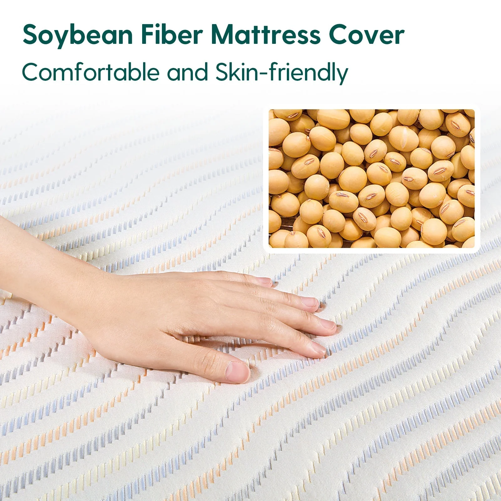 Cloud 4 USDA Bio Preferred Crib and Toddler Mattress with Soybean Fiber Mattress Cover - Image 5