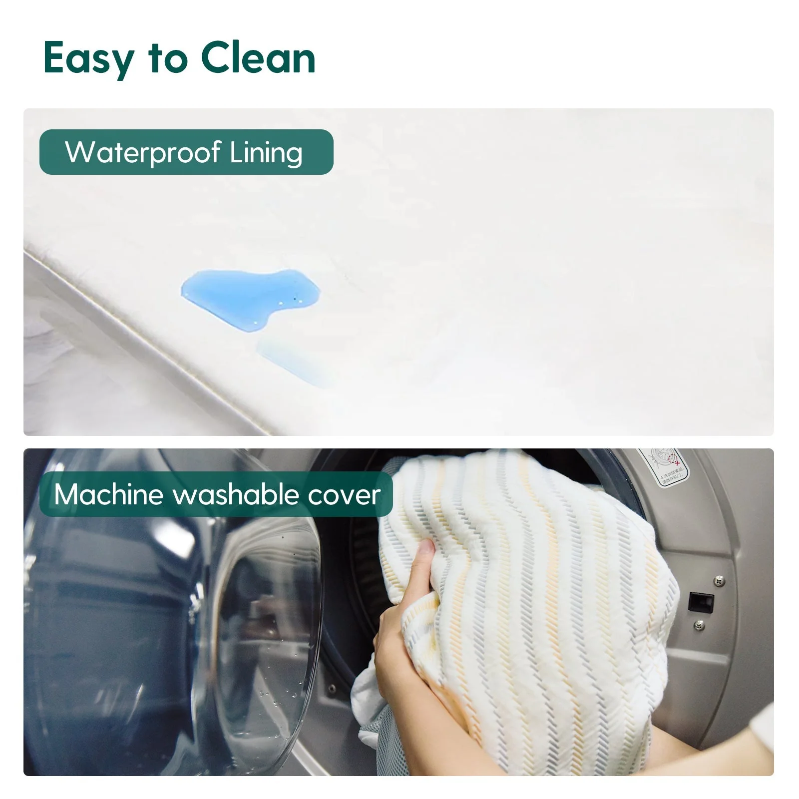 Cloud 4 USDA Bio Preferred Crib and Toddler Mattress with Soybean Fiber Mattress Cover - Image 8