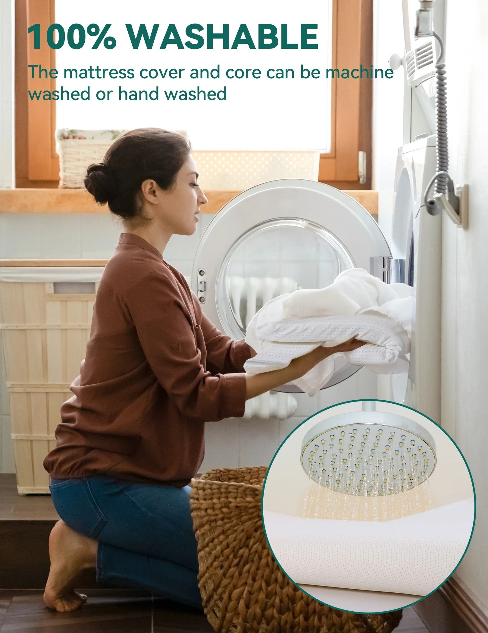 Stratus | 100% Washable Silicone Foam Crib Mattress Topper for Toddlers - Image 2