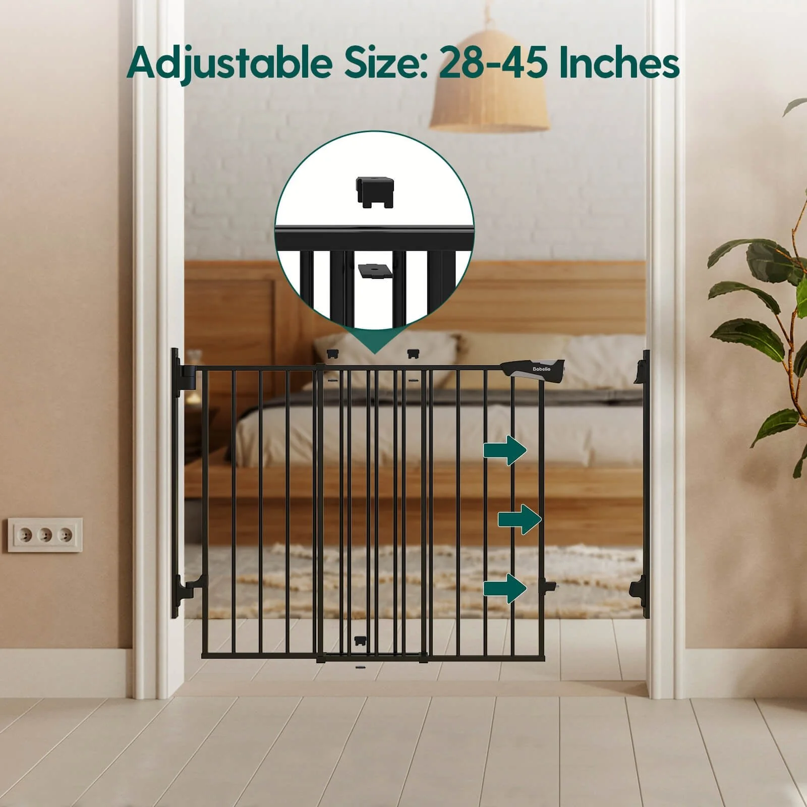 Boundless D8 | No Bottom Bar Baby Gate for Stairs - Image 4