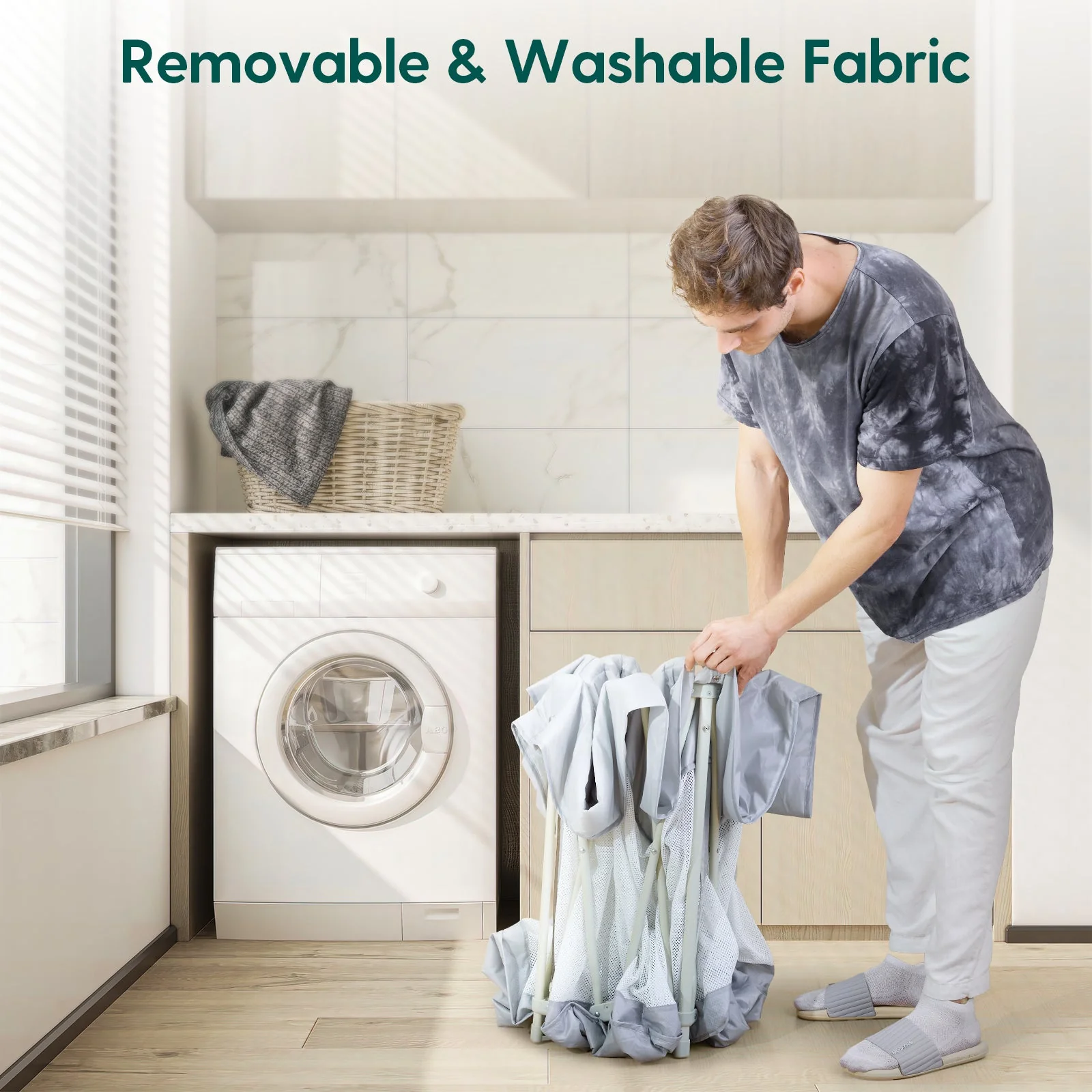 Babelio Baby Playpen | Hassle-Free 2-Step Folding, Safe and Sturdy for Indoor & Outdoor Use - Image 7