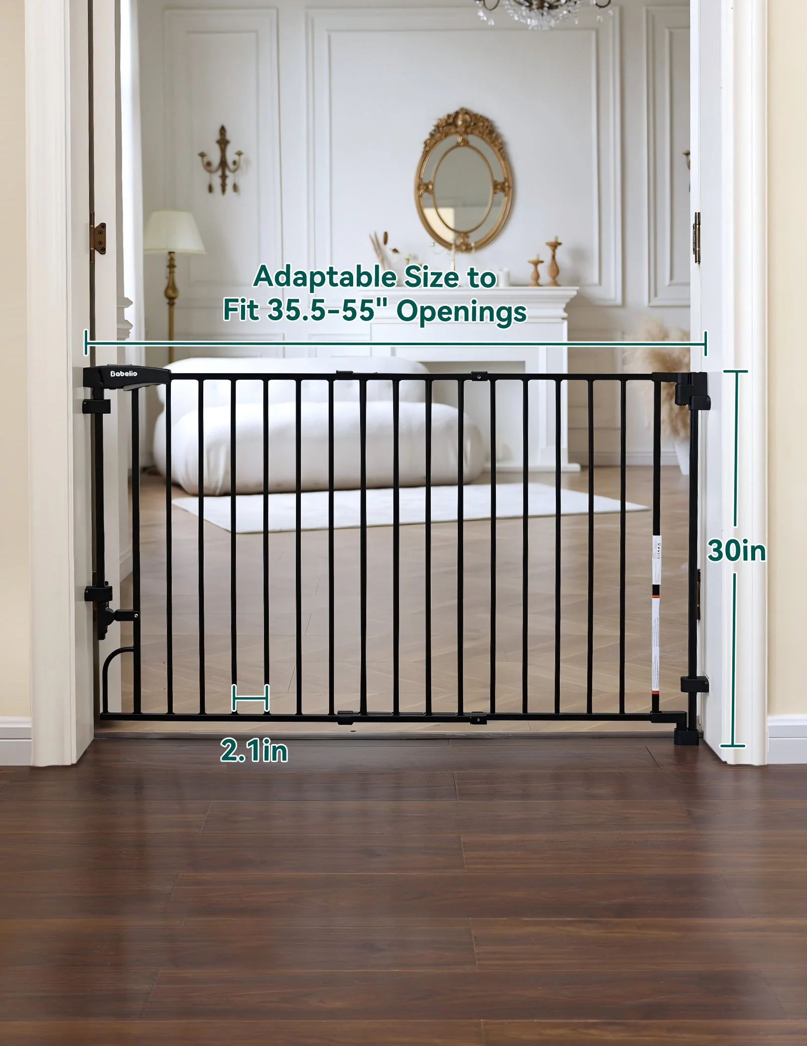 Boundless R30 ProFlex | Removable No-Trip Baby Gate for Stairs - Image 5