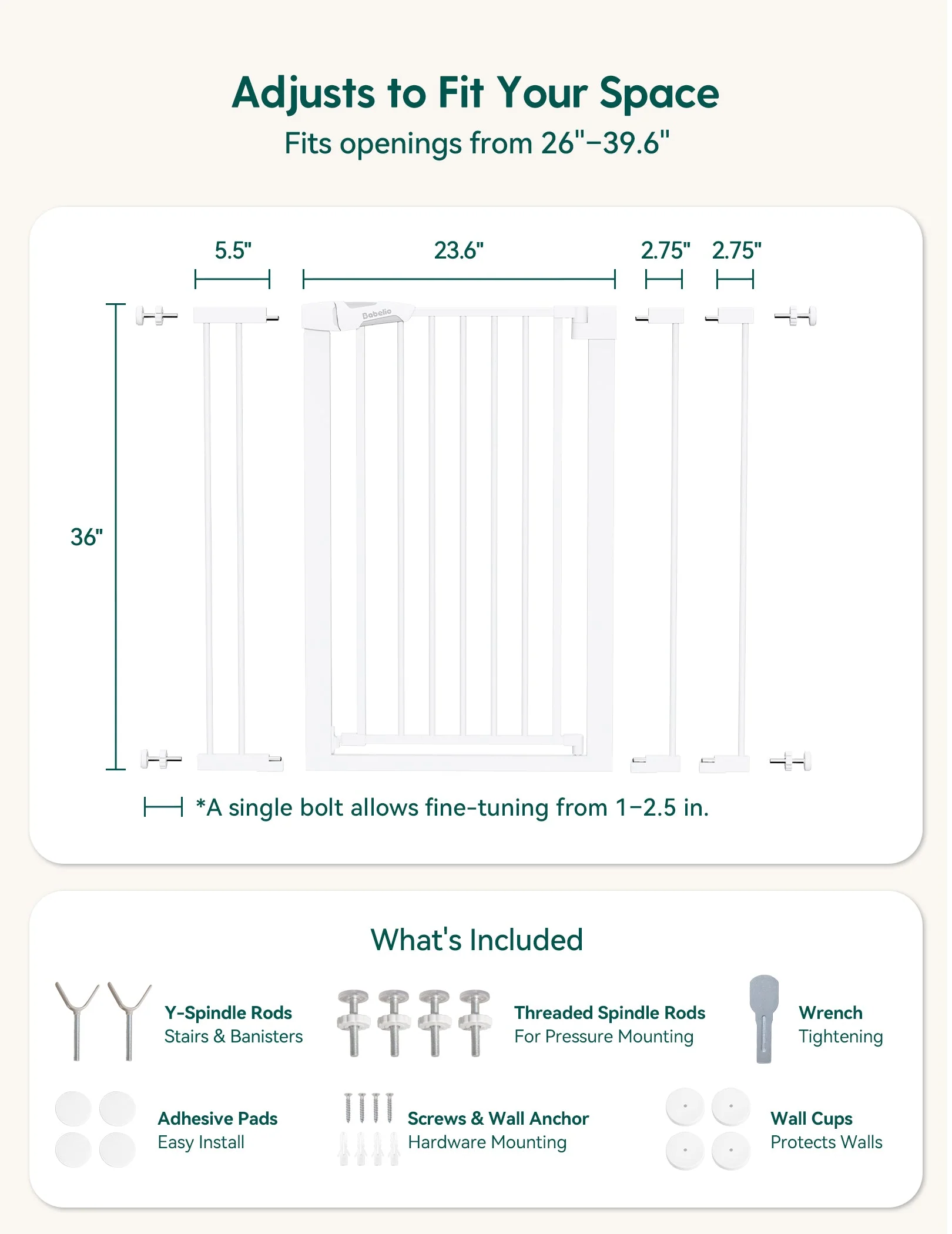 PressGuard C5&P7 | Versatile Baby Safety Gate for Spaces - Image 10