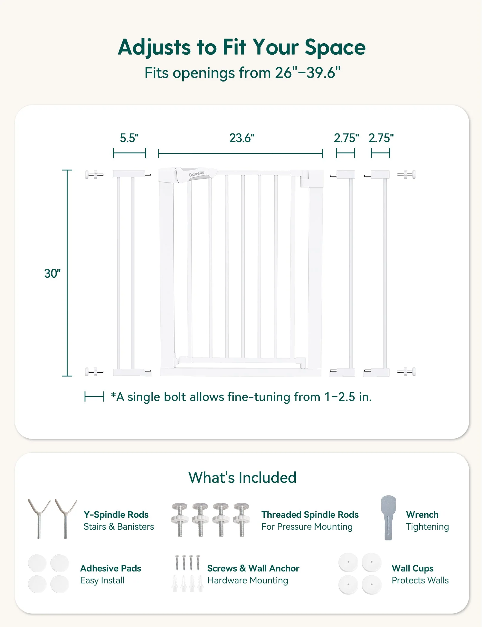 PressGuard C5&P7 | Versatile Baby Safety Gate for Spaces - Image 9