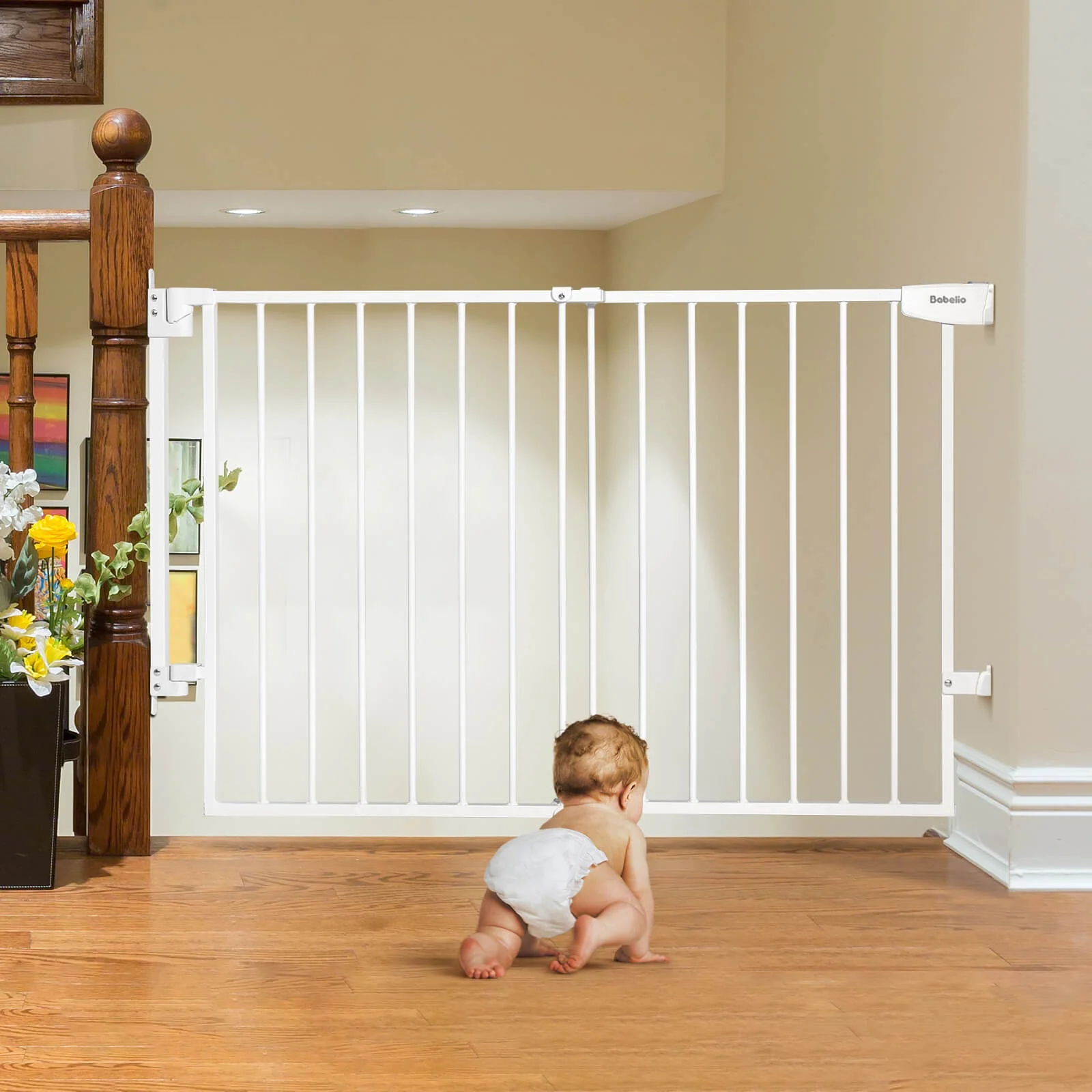 Boundless S12 | Ultra-Stable No Bottom Bar Baby Gate for Stairs - Image 10